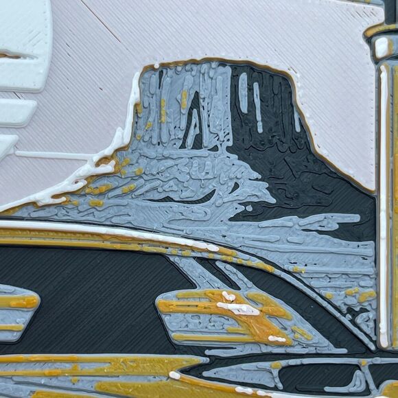 Route 66 Dodge Wall Art, Wall Art, Hueforge Art Print, Textured Art - Picture 9 of 10